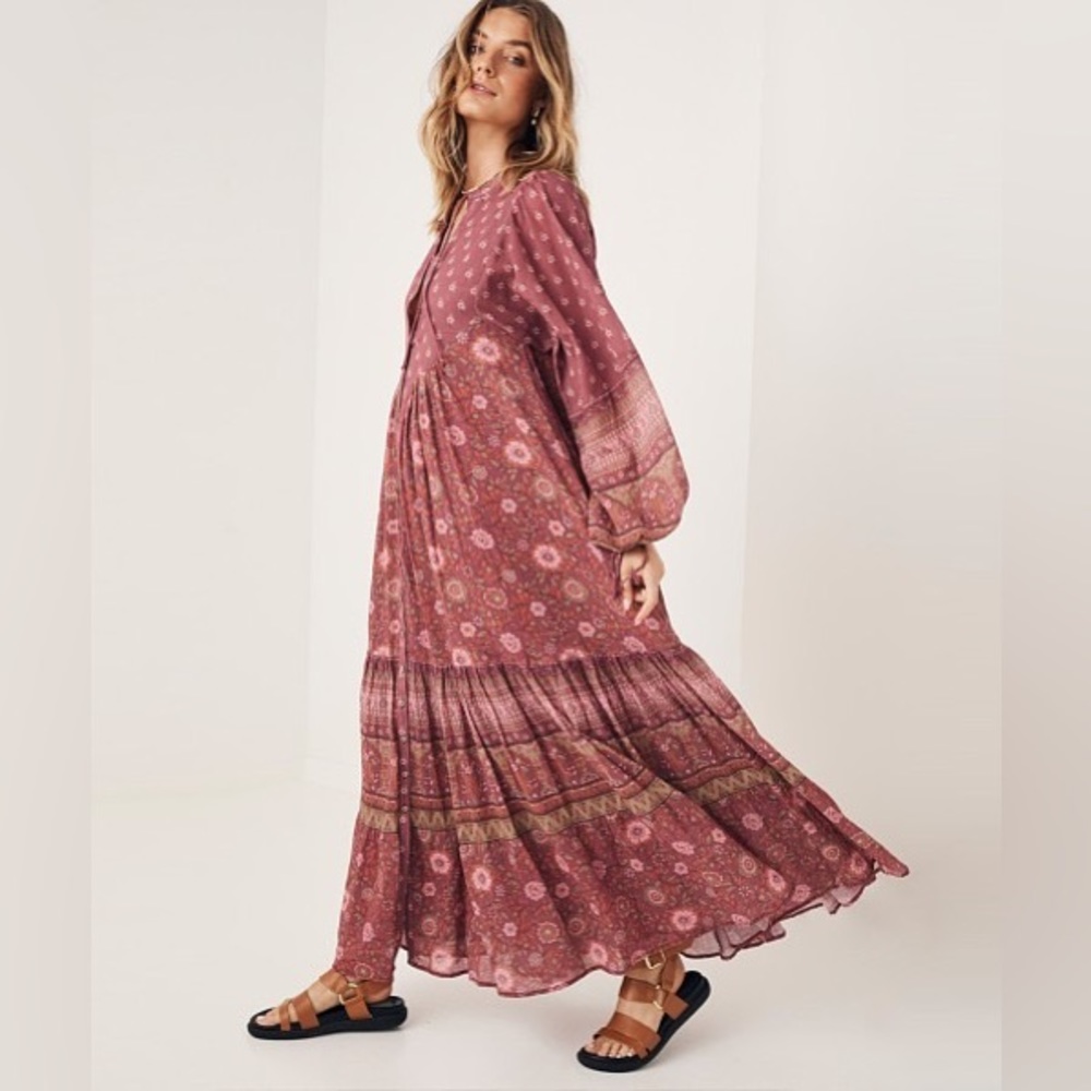 Spell Utopia Gown Berry xs new with tags